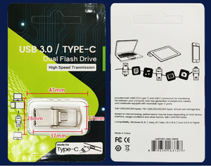 <span class=keywords><strong>Mini</strong></span> Unidad USB de 512 GB Tipo-C, Metálica de Alta Calidad 2.0 3.0, Unidad Flash USB OTG de 16 GB, Memoria USB Tipo-C de 32 GB, 64 GB con Llavero, 1 TB - Product Image 2