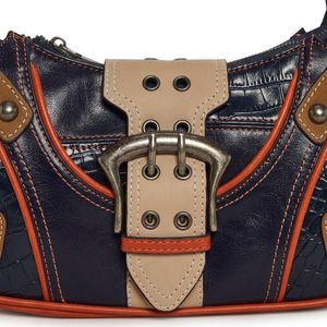 Sac fourre-tout de luxe de créateur à motif <span class=keywords><strong>crocodile</strong></span>, sac à main en cuir clouté vintage, grande capacité, sac à bandoulière pour femme pour le bureau - Product Image 2