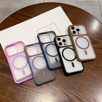 Étui de téléphone magnétique pour iPhone 18 Pro Max, coque antichoc en PC et TPU, couleur personnalisée, finition mate anti-chute de qualité supérieure
