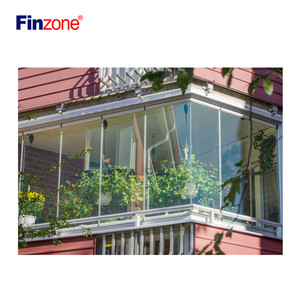 Chine usine nouvelle conception de fenêtre balcon vitrage balcon sans cadre système de vitrage <span class=keywords><strong>pour</strong></span> fenêtre de balcon - Product Image 6