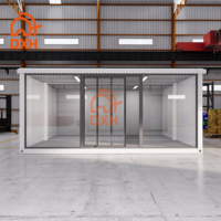 Maison préfabriquée modulaire de luxe personnalisée, restaurant, espace de vie, conteneur, maison assemblée préfabriquée avec fenêtres en verre