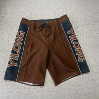 Shorts de bain pour hommes à blocs de couleur, séchage rapide, taille élastique, imprimés, YL000562