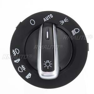 # Interrupteur de phare chromé 4F1941531E pour Audi A3 S3 A6 C6 4F S6 RS6 Q7 A6 4F Avant, interrupteur de commande des feux antibrouillard 4FD941531A, 100% neuf - Product Image 2