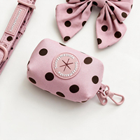 Ensemble Harnais et Laisse pour Chien Personnalisé avec Logo, Motif Pois, Fabricant OEM, avec Collier et Laisse pour Chien avec Nœud Papillon – Vente en Gros