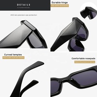 Nouvelles Lunettes de Soleil de Luxe 2026 en Gros, Design Hexagonal Y2K, Personnalisables pour Femmes et Hommes, avec Logo