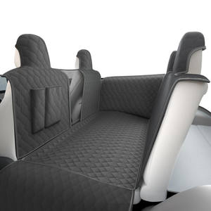 Housse de siège de voiture matelassée à couverture complète pour animaux de compagnie avec <span class=keywords><strong>protection</strong></span> latérale et poches de rangement Protecteur durable pour chiens chats sur les sièges arrière - Product Image 1