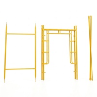 Système de plateforme de peinture robuste en acier réglable, échelle de type H, échafaudage mobile pliable pour maçon