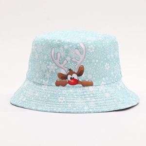 Sombrero de Pescador Navideño para Adultos, con Estampado de Santa Claus y Renos, para Familias, Transpirable, Resistente al Viento, Unisex - Product Image 5
