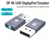 Dummy Plug Virtual Display Adapter Edid Headless 4k Display Emulator Virtual Displayport Accessories for PC Desktop