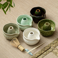 Ensemble de fouet à matcha en bambou écologique en gros, design moderne fait à la main, ensemble cadeau de thé japonais avec bol à matcha, accessoires à thé
