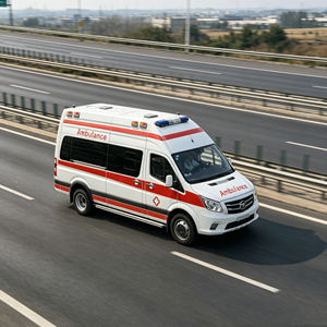 Nouvelle ambulance JMC Diesel Transit à toit surélevé, véhicule de sauvetage d'urgence pour le transfert de patients, système médical, transmission automatique - Product Image 1