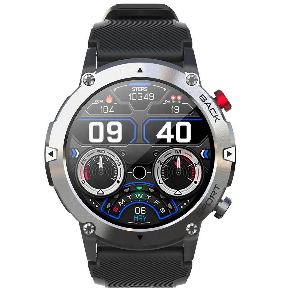 GAOKE мужские спортивные умные водонепроницаемые часы фитнес-трекер montre connectee NFC мужские умные часы прочный reloj inteligente 2023 C21