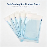 Sachets auto-adhésifs auto-scellants pour la surveillance des autoclaves dentaires et le service stérilisation, fournisseur de consommables médicaux, usine source