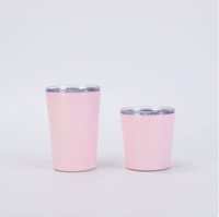 Gobelet isotherme en acier inoxydable écologique de 8 oz et 12 oz, anti-fuite, pour café et lait, sans BPA, pour la maison et le bureau, avec logo personnalisé
