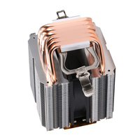 Ventilateur de processeur de bureau QiuzAim Silent 1151cpu, dissipateur thermique à 4/6 caloducs, double tour, refroidissement par air 90 mm, 12e génération, 1700, 1155/i7