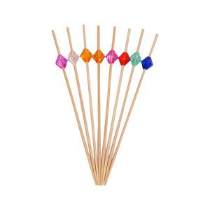 Brochettes décoratives <span class=keywords><strong>en</strong></span> cristal <span class=keywords><strong>en</strong></span> <span class=keywords><strong>forme</strong></span> <span class=keywords><strong>de</strong></span> losange pour boissons, desserts, charcuterie, fête <span class=keywords><strong>de</strong></span> mariage, bâtonnets à cocktail <span class=keywords><strong>en</strong></span> bambou, pics à fromage - Product Image 1