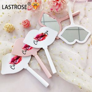Espejo de Maquillaje al por Mayor, Espejo con Forma de Beso y Asa, Personaliza tu Logotipo, Espejo con Forma de Labios para Aplicar Cosméticos - Product Image 2