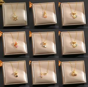 สร้อยคอแฟชั่นยอดนิยมจากอินเทอร์เน็ต ทำจากไทเทเนียมสตีลและสแตนเลส ชุบทองคำแท้ 18K ประดับ<span class=keywords><strong>เพชร</strong></span> สไตล์สปอร์ต สำหรับทั้งชายและหญิง - Product Image 4