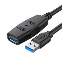 Câble d'extension USB 3.0 actif, type A mâle vers femelle, amplificateur de signal, répéteur, 5M 10M 15M 20M 25M