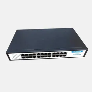 Toptan dahili güç kaynağı Ethernet anahtarları Fiber optik FTTH 24 Port Ethernet ağ POE anahtarı