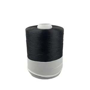 Preço barato FDY preto 420D/3 poliéster fiado linha, trançado linha de costura, linha botão