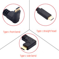 Kunden spezifischer 3A Standard 16 1-Draht-Kern 10 Gbit/s Geschwindigkeit rechtwinklig vergoldet USB 3.1 Typ-C-Daten ladekabel von Stecker zu Stecker