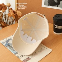 Gorra de Béisbol de PVC de 6 Paneles, Color Liso, Bordada a Máquina, Ajustable, Corona Suave, Protección Solar, Uso en las Cuatro Estaciones