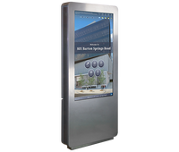 Totem publicitaire étanche double face pour l'extérieur Affichage numérique à double écran LCD