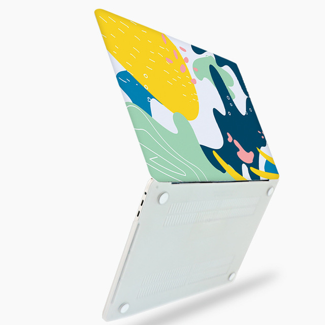 Lightweight Non-Slip Feet Colorful Printed Pattern Laptop Protective Case for MacBook Air Pro 13 14 15 16 Inch  Case