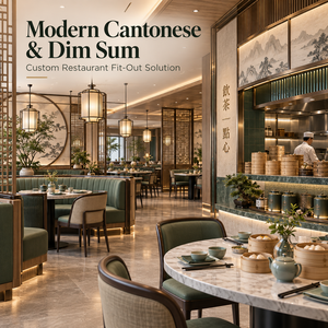 Mobiliario Modular Personalizado para Restaurante Oriental de Dim Sum, Diseño Llave en Mano para Casa de Té, Muebles de Exhibición para el Lanzamiento de una Nueva Tienda de Catering - Product Image 2
