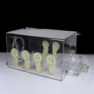 Isolamento simples da câmara do teste do laboratório com luva transparente acrílica PMMA da câmara de transferência da amostra - Product Image 2