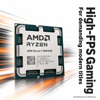 Prosesor Gaming Flagship AM5 AMD Ryzen 7 9800X3D Generasi ke-2 dengan Dukungan 3D V-Cache DDR5 EXPO untuk Desktop Gaming, Tersedia