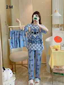 Vêtements de nuit d'été pour enfants T-shirt à manches courtes Pantalon long Cartoon Girls Pajamas Sets Printed Boys' Homewear 2piecs Nighty - Product Image 4