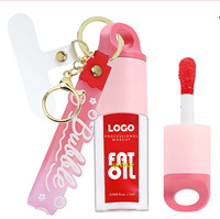Gloss à lèvres hydratant vegan à suspendre au porte-clés, non collant, longue durée, imperméable, saveur fruitée, gloss à lèvres repulpant