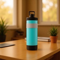 Bouteille d'eau avec haut-parleur Bluetooth écologique, rechargeable sans fil, pour les sports de plein air, la salle de sport, la maison, volume élevé