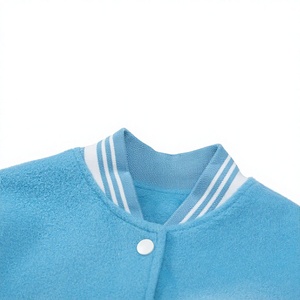 Varsity <b>Jacket</b> Melton Wool and Genuine Leather Custom Varsity <b>Jacket</b> blue and <b>White</b> Versity <b>Jacket</b> PU Leather Sleeve Stand - Product Image 3