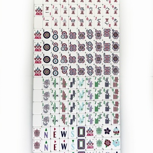 Fichas de Mahjong de Acrílico de Lujo con Diseño Grabado con Láser, 4 Niveles, Resistentes a la Decoloración, para Entretenimiento en el Hogar y Viajes - Product Image 4