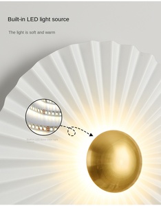 Applique <span class=keywords><strong>murale</strong></span> LED design moderne corps en fer Style OVNI post-moderne pour chambre à coucher de luxe hôtel maison fond décoratif applique <span class=keywords><strong>murale</strong></span> - Product Image 6