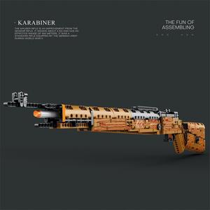 Balas Suaves <span class=keywords><strong>de</strong></span> EVA Que Pueden Disparar, Reobrix77003 98K AWM, Bloques <span class=keywords><strong>de</strong></span> Construcción Electrónicos, Armas Militares, Rifle <span class=keywords><strong>de</strong></span> Francotirador, Pistola <span class=keywords><strong>de</strong></span> Juguete para Niños del Desierto - Product Image 5