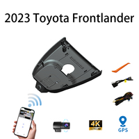 Enregistreur vidéo HD 4K pour Toyota Frontlander 2023, caméra embarquée avec deux objectifs DVR avant et arrière, GPS, plug and play