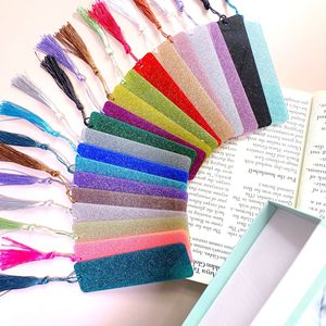 DIY Promotional Sparkly Acrylic Glitter Bookmarks Customizable Bling Reading Accessories Gifts for Book Lovers