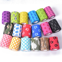Bande de protection auto-adhésive élastique non tissée pour animaux de compagnie, accessoire de protection sportive pour pattes de chien, bandage extensible