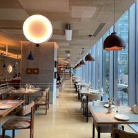 Meubles de restaurant contemporains sur mesure, design personnalisé, chaise de salle à manger rembourrée, table en bois, banc, sièges pour hôtel, salon