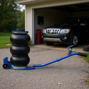 Triple <b>Bag</b> 3 <b>Ton</b> Air Jack Pneumatic Steel Long Handle Airbag For SUVs Pickup Cars - Product Image 2