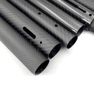 Tubo de Fibra de Carbono Ligero 3k Twill Plain, Tubo de Fibra de Carbono con Espesor de Pared Personalizado - Product Image 3