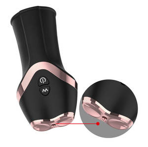 كأس استمناء ذكري كهربائي محمول باليد مع حركة دوارة حلزونية وخرز - Product Image 2