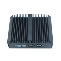 PC industri mini tertutup penuh tanpa kipas berkinerja tinggi Intel N305 dengan port jaringan multi dan soft routing