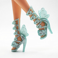 Chaussures Assorties Colorées pour Poupée de 30 cm : Sandales à Talons Hauts et Plates en Plastique, Modèle Éducatif, Échelle 1:6, Jouet Doux, Style Mixte