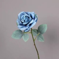 Roses artificielles en soie en gros, longues tiges, fausses roses pour bouquets de mariage, centres de table, arrangements floraux