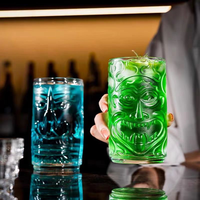 Verres à cocktail modernes style américain vintage TIKI pour eau, whisky, double old fashioned, pour fêtes